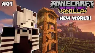 Learning to Beautify Minecraft | ✨AestheticCraft✨ Ep. 1 | Vanilla+ Minecraft Let's Play