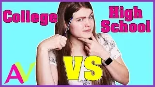 Would You Rather? COLLEGE VS HiGH SCHOOL Q&A / Aud Vlogs