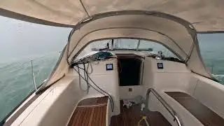 Stormchaser2 Moody 41 AC - Dec 2025 front over Moreton Bay