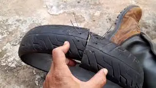 Pneu do Carrinho de mão ficou reforçado