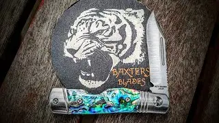 C. Risner Cutlery Hot Brass Jack in Abalone
