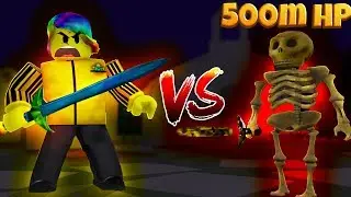 I FOUGHT THE BOSS ANTHRO WITH A GOD WEAPON (Roblox Warrior Simulator)