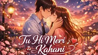 Tu Hi Meri Kahani 💕 | Romantic Anime Love Song | Dreamy Night Vibes