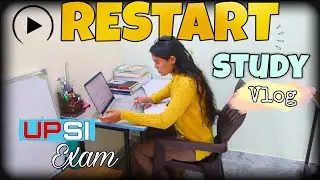 Restart ✍🏻| study vlog| UPSI exam preparation ✅| exam target 🎯|UPSI exam ✍🏻
