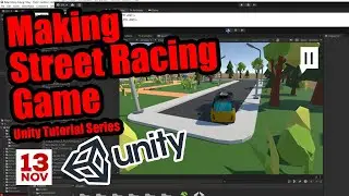 Adding street for racing and the rest environment objects - Unity street racing game tutorial series