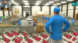 I OPENED MY NEW FOOD PROCESS FACTORY 🏭 || FOOD PROCESS FACTORY SIMULATOR #1