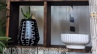 DIY Mud cloth Inspired decorative vases