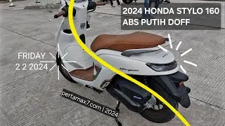 REVIEW Honda Stylo 160 ABS Warna Putih Doff Terbaru Cantik #hondstylo #stylo160 #styloputih #stylo