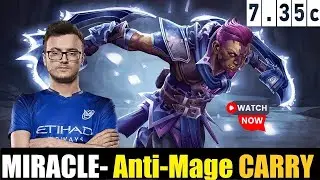🔥 MIRACLE- [Anti-Mage] CARRY 7.35C DOTA 2 HIGHEST MMR MATCH#dota2   #dota2gameplay   #miracle