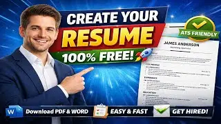 Create a Professional Resume in Minutes 🔥 Free Resume Generator #ResumeGenerator #FreeResumeBuilder
