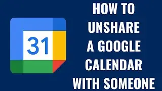 Как отменить общий доступ к Google Календарю с кем-либо