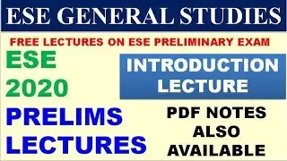 Free Lectures On ESE GENERAL STUDY EXAM 2020 || A24 knowledge