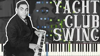 Thomas Fats Waller - Yacht Club Swing (Solo Jazz Stride Piano Synthesia)