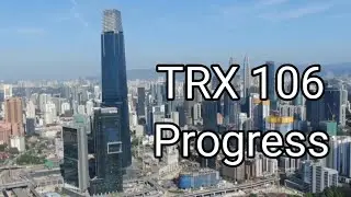 TRX 106 Progress With Night View . Kuala Lumpur Malaysia