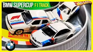 🔥 Visual Symphony: Rarest White BMWs Battle on Hot Wheels F1 Track - Ultimate Diecast Race #F1 #BMW
