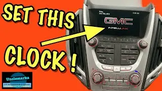 Как установить время на GMC Terrain и Chevy Equinox?
