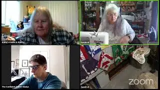 01/02/2024 Kathy's Kwiltz & Krafts Zoom Meeting! I Worked on my Seasons Cross Stitch and my Afghan!