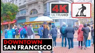 San Francisco's  🇺🇸Downtown  | 4K UHD (No Talking) e-scooter Tour