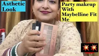Party Makeup Look Using Maybelline Fit Me 💄 | Full Face Fit Me Range | Indian Party Makeup