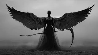 Dark Angels | Mysterious Winged Figures | Dark Angels | Ethereal Black & White Visuals