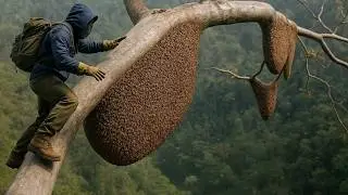 Giant Tree, Wild Bees, and No Fear &ndash; Real Jungle Honey Harvest!