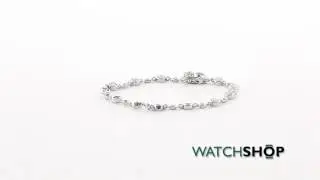 Jewellery Essentials Ladies' Sterling Silver Cubic Zirconia Bracelet (AJ-37230270)