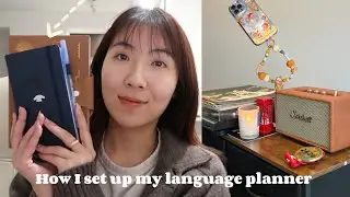 Winter Night Routine | Language Planner Setup, Reading & Reset*ੈ✩‧₊˚
