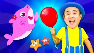 Colorful Balloons - Baby Shark Family | Tigi Boo Kids Songs