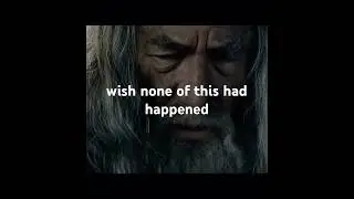 All we have to decide is what to do with the time that is given us~Gandalf #lordoftherings #wisdom