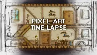 Pixel Art House Time Lapse