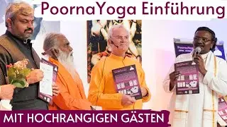 Poorna Yoga Einführung bei Yoga Vidya | mit hochrangigen Gästen