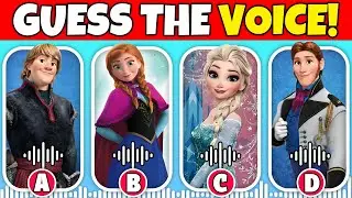 ХОЛОДНОЕ СЕРДЦЕ 3: ГОЛОСОВАЯ ВИКТОРИНА! 🎤❄️ Угадай, кто говорит! (Сложный режим!) 👸🏾👩🏾&zwj;🎤🎶 | Крист...