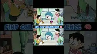 Find only 3 difference #shorts #ytshorts #shortsfeed #viralvideo #puzzle #anime #doramon #cartoon