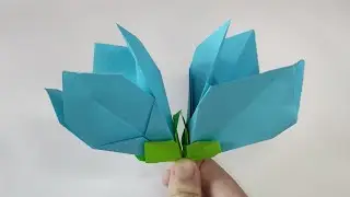 Easy paper flower & calyx | How to make a paper flowers