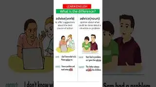 Advise vs advice | Difference between Advise and Advice | Learn English | English Tips #learning