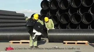 How to Connect Winding Structural Wall Pipe PE A Type with Heat Shrinkable Wraparound Sleeve | LESSO