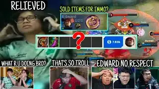Streamers were SHOCKED when they saw EDWARD SOLD his ITEMS during Game...😱😱😱