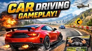 INSANE Car Driving Gameplay 😱 | High Speed Drifting & Close Calls