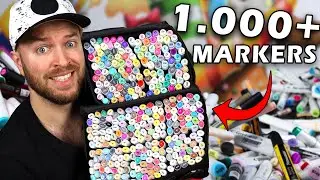 Раскрашиваю ВСЕМИ МАРКЕРАМИ, которые у меня есть - более 1000 ручек!!