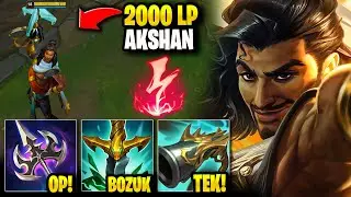 RANK 1 2000 LP Akshan OTP'nin Yeni Buildini Denedim (ÇOK BOZUK) | KassadinsCreed