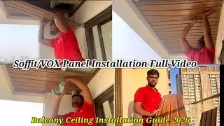 Soffit/VOX Panel Installation Full Video ✅ Soffit Ceiling Installation Guide 2026 #falseceiling #pvc