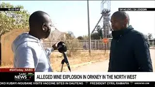 Alleged mine explosion at Orkney in the North West