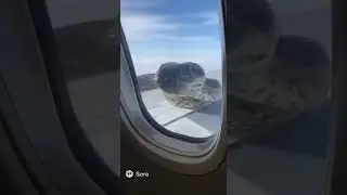 Giant Snake Crawls Onto Airplane Wing at 30,000 Feet 😨