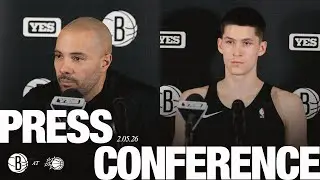 Jordi Fern&agrave;ndez and Egor D&euml;min Postgame Press Conferences vs Orlando
