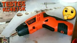 TESTES DA PARAFUSADEIRA BLACK+DECKER KC4815K