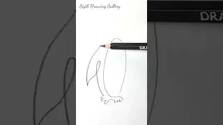 How to draw a cute Penguin #shorts #trending #drawing #penguin #art