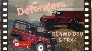 Defenders RC4WD D90 and Traxxas TRX4 Team Raffee D110
