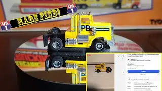 Yellow PB Peterbilt Trucking no.3908 Tyco US-1 Electric Trucking