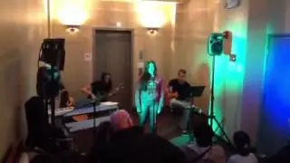 Rebekah playing bass with the band -- Troy Music Academy