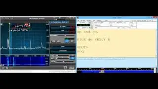 Fldigi with SmartSDR XML and Flex 6500 , Dominoex QSO